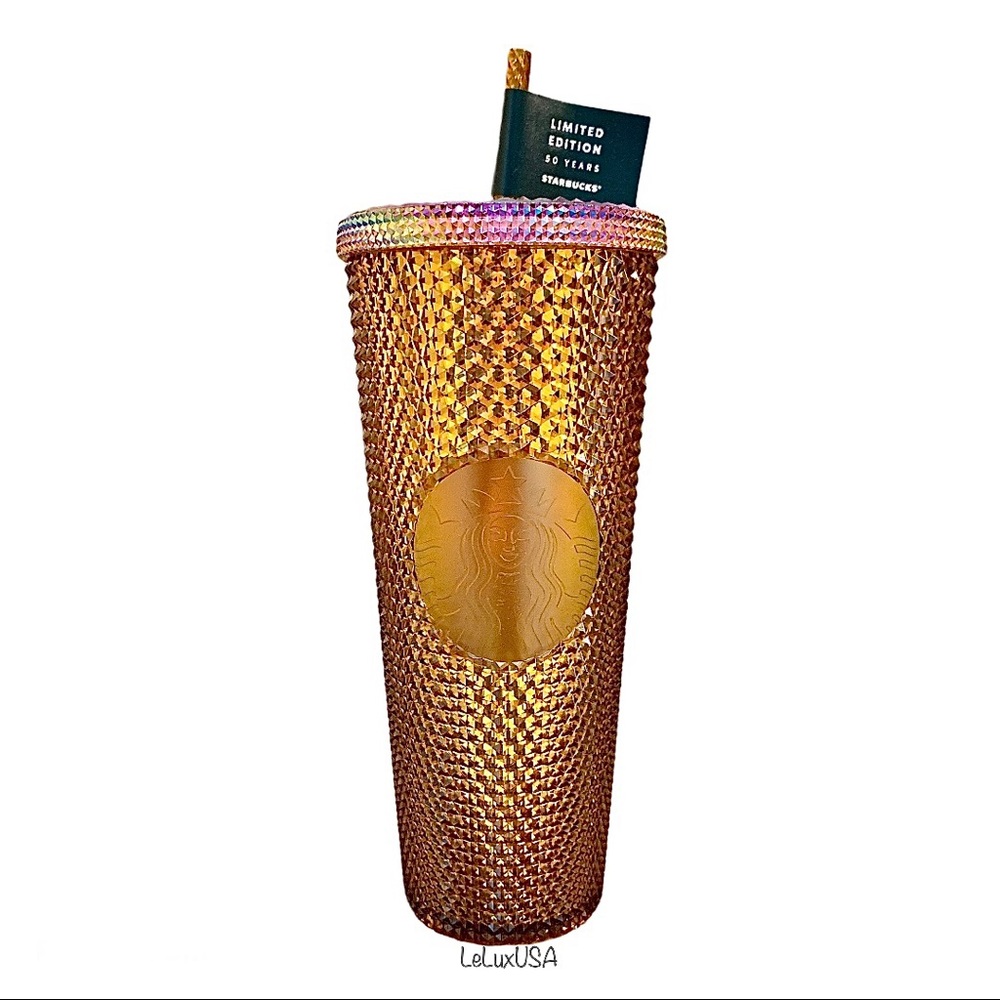 Starbucks Limited Edition 50th Anniversary Honeycomb Stud Tumbler, NWT